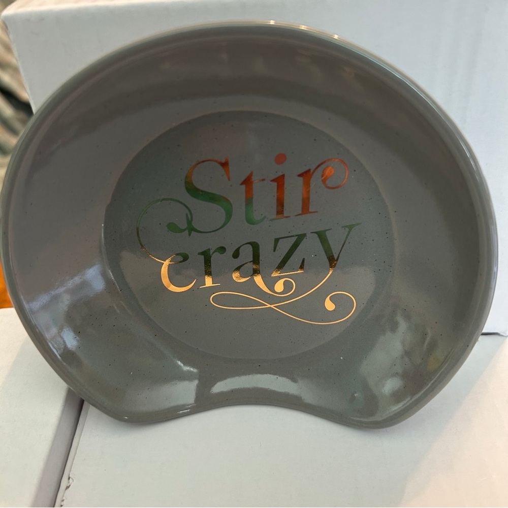 Gray Stir Crazy Spoon Rest